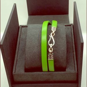 David Yurman green, double wrapped bracelet